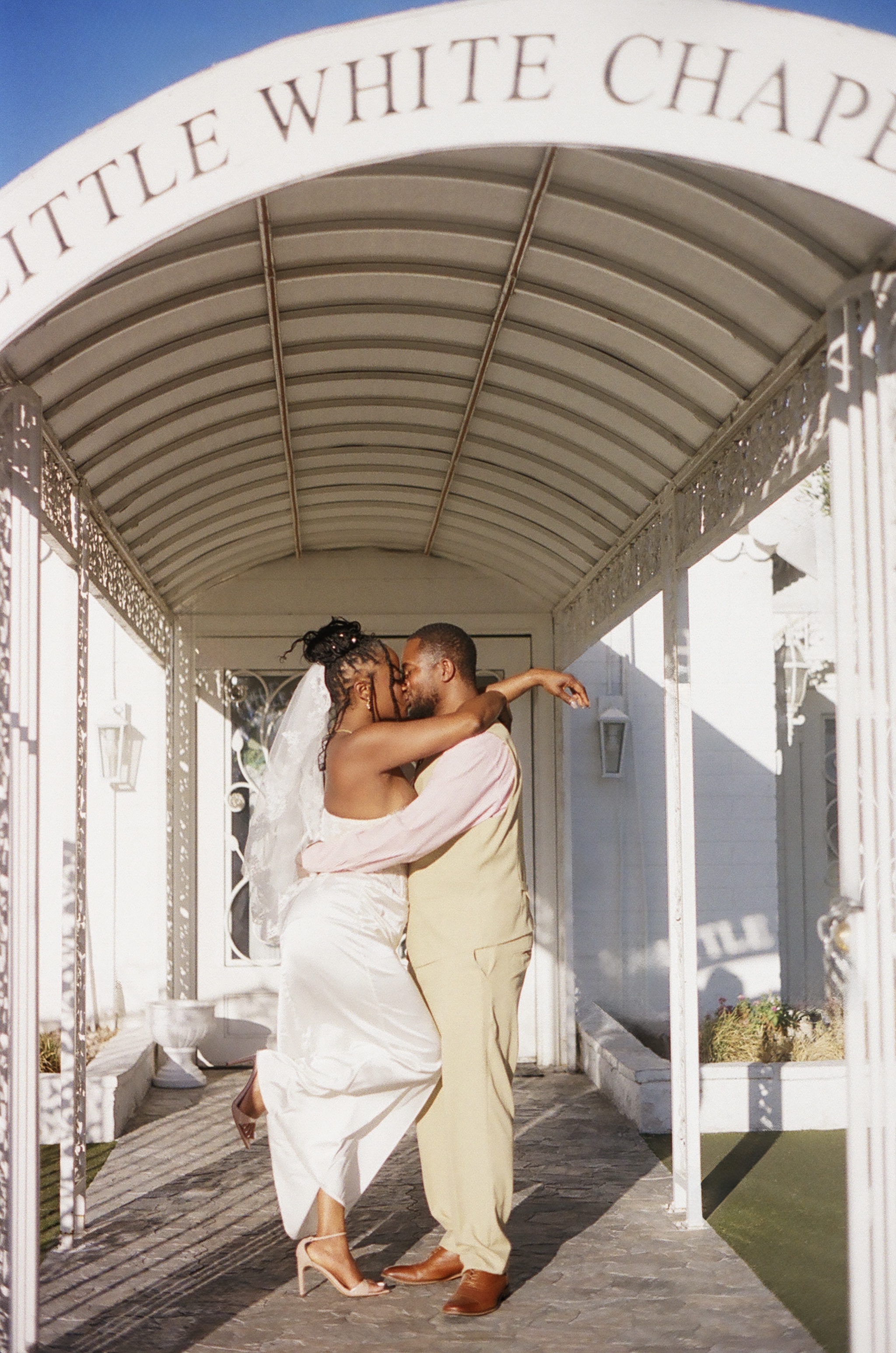 A Las Vegas Elopement — Courtney and Derrell at The Little White Chapel