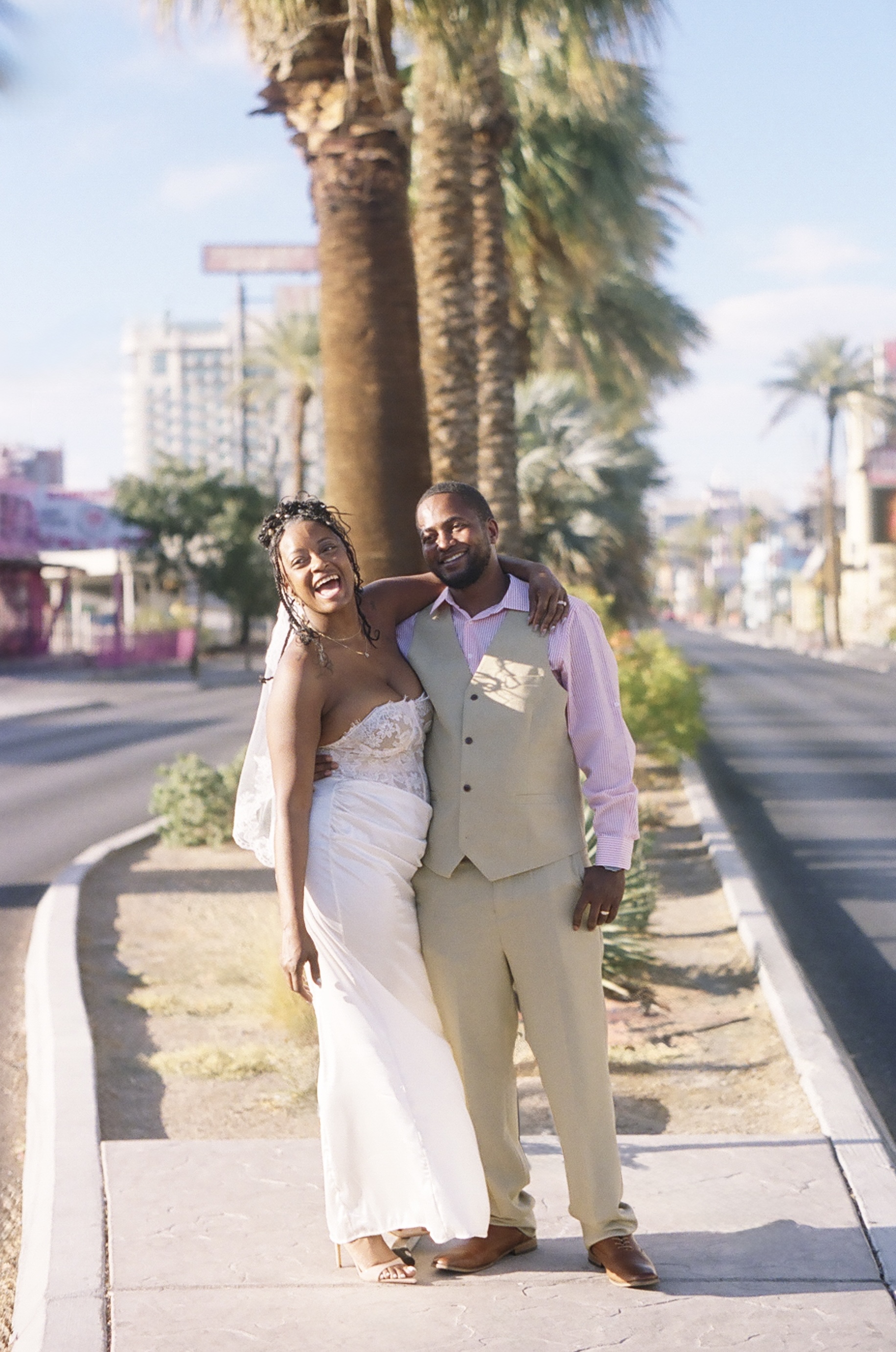 The Strip — Courtney and Derrell on Las Vegas Boulevard