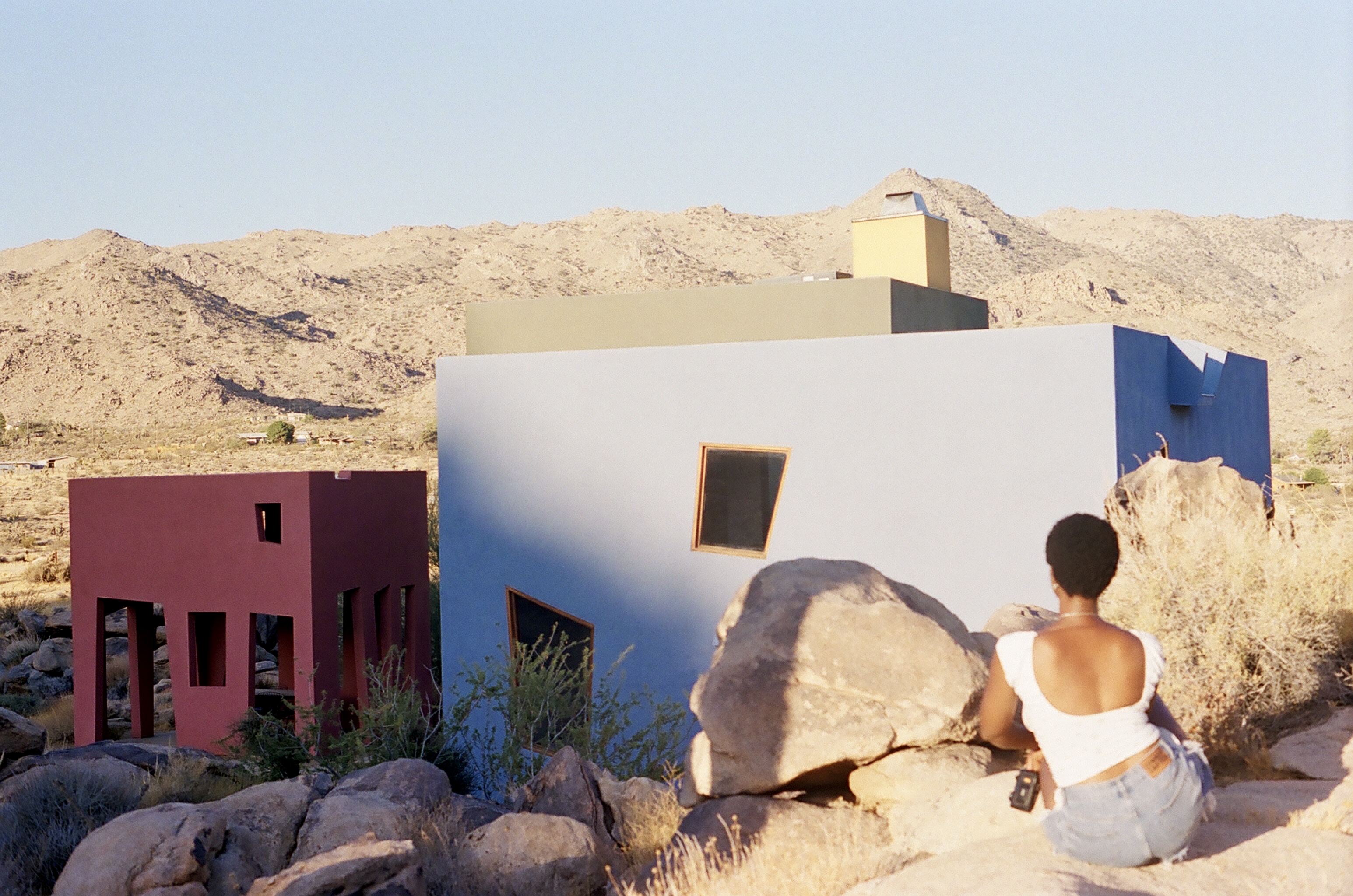 Monument House — Self-portrait on boulder